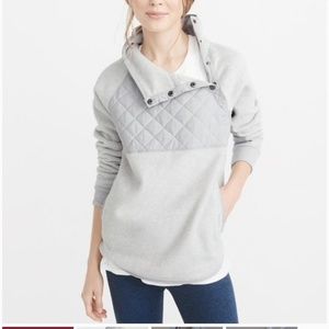 Abercrombie and Fitch Asymmetrical Snap-up Fleece